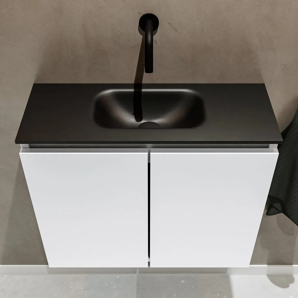 Mondiaz Ture 60cm toiletmeubel talc met wastafel urban midden geen kraangat