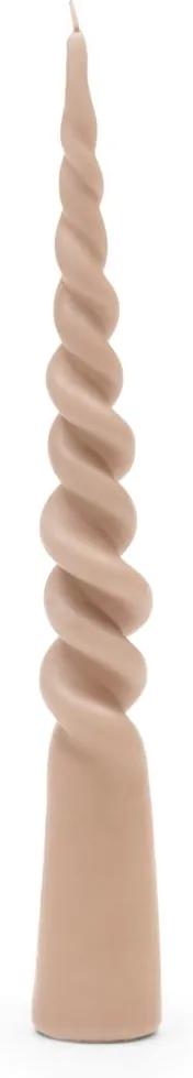 Rivièra Maison - Twisted Cone Candle Flax H35 - Kleur: beige
