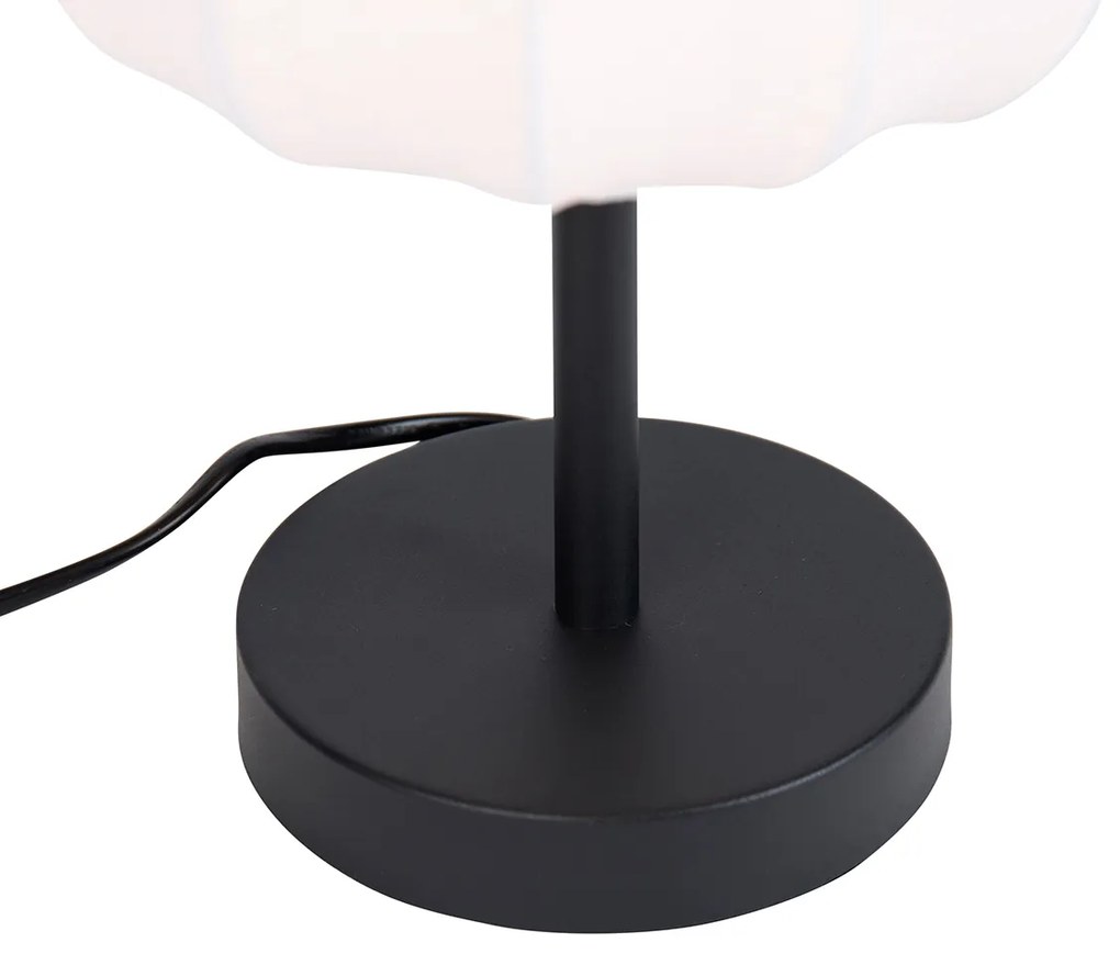 Japandi tafellamp zwart met wit - Madleine