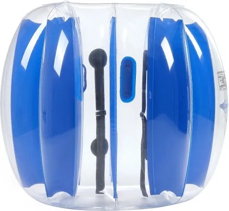 VEVOR Opblaasbare Bumperbal (1 stuk) 1,2 m, duurzame 0,5 mm dikke PVC Bubble Knocker Collision Ball voor buitensporten, teamspellen, speelgoed voor in de tuin en park (blauwe strepen)