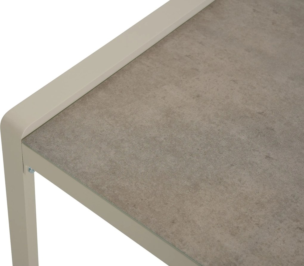 Hoek loungeset  Aluminium Taupe  Domani Furniture Leaf