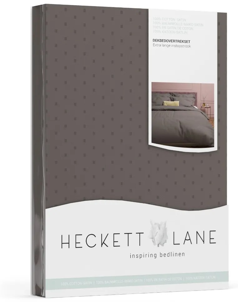 Heckett & Lane Punto Dekbedovertrek Classic Antracite – Bij Swiss Sense