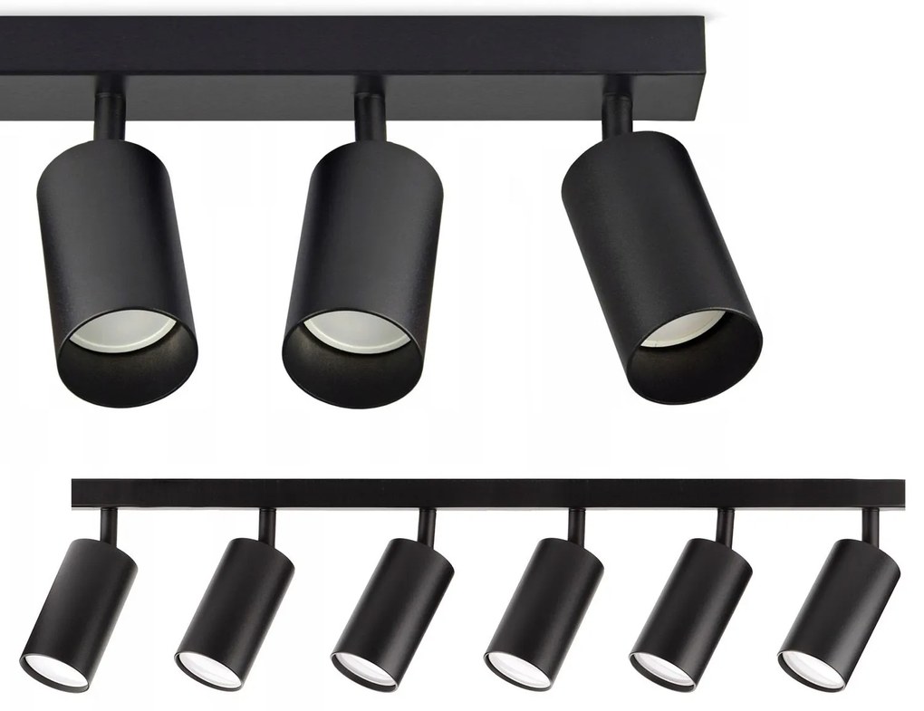 Spotlight Plafondlamp APP1242-6C Zwart