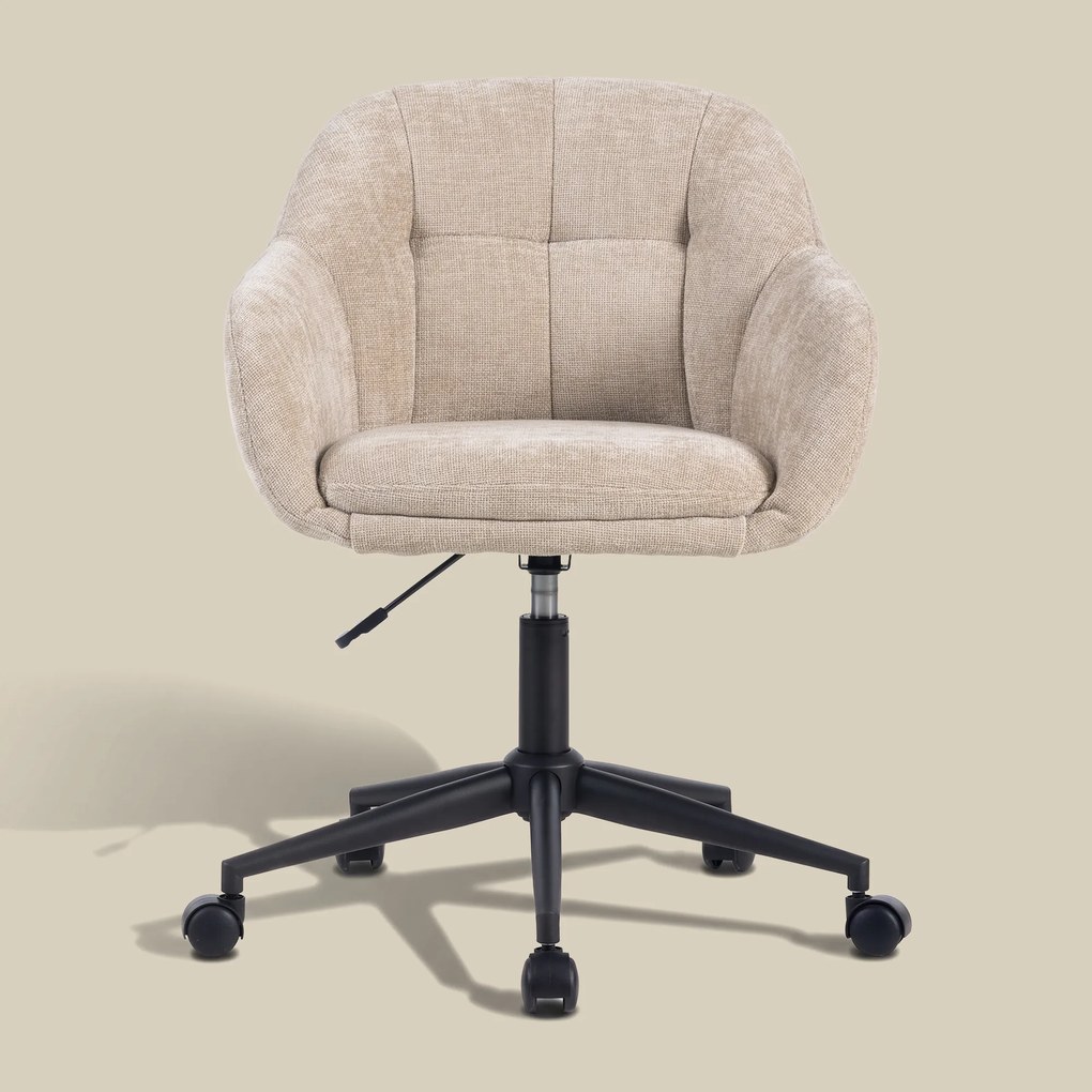 Bureaustoel Beige Stof