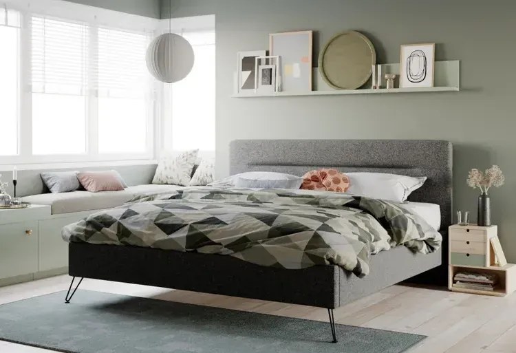 Gestoffeerd Bedframe Online-Only Dream Comet – Bij Swiss Sense