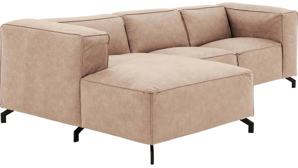 Goossens Bank Calvin beige, micro leer, 2-zits, modern design
