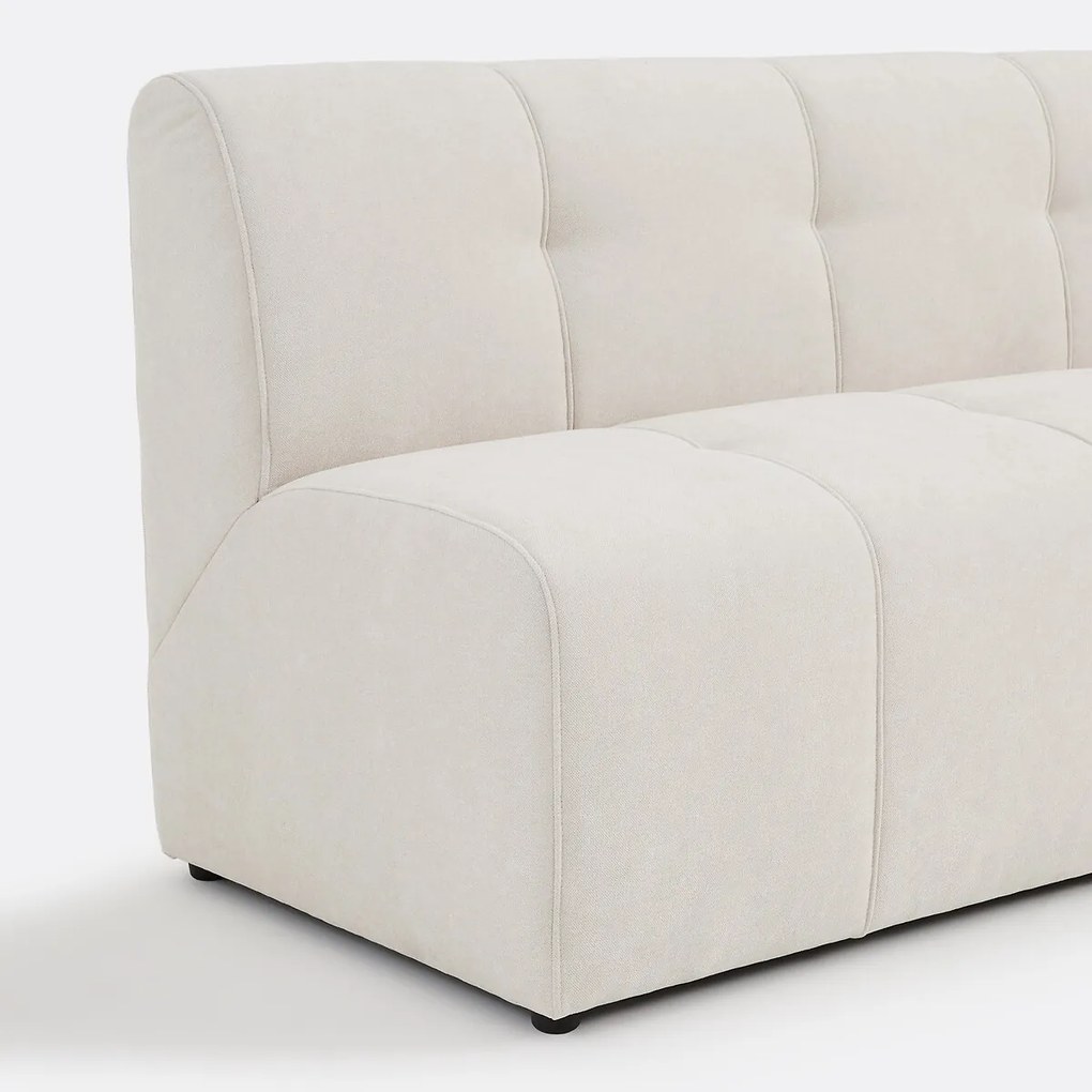 Modulaire bank, 3-zits, van fijn chenille, ANETA