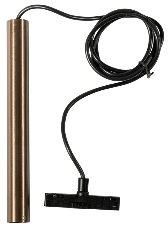 Moderne hanglamp donker brons voor railsysteem 1-fase  - Slimline Keno