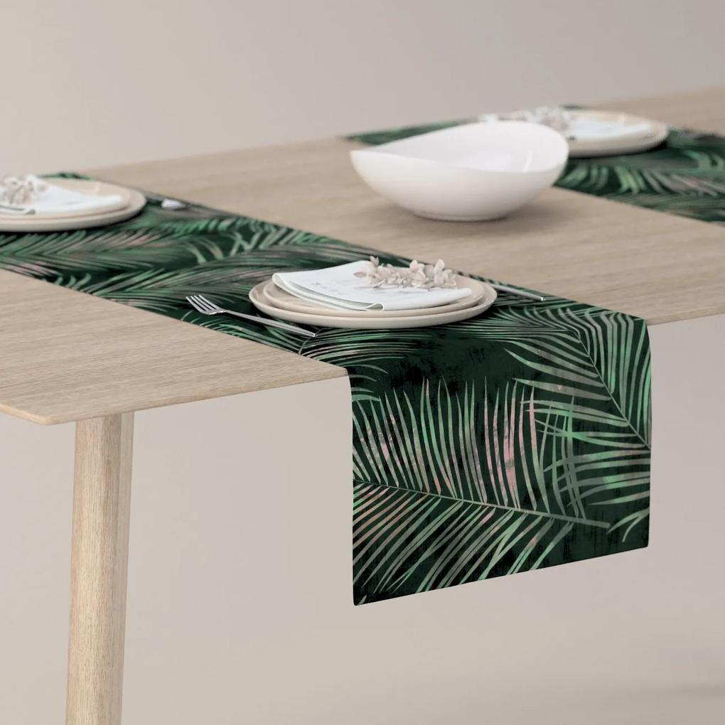 Dekoria Rechthoekige tafelloper, groen, 40 x 130 cm