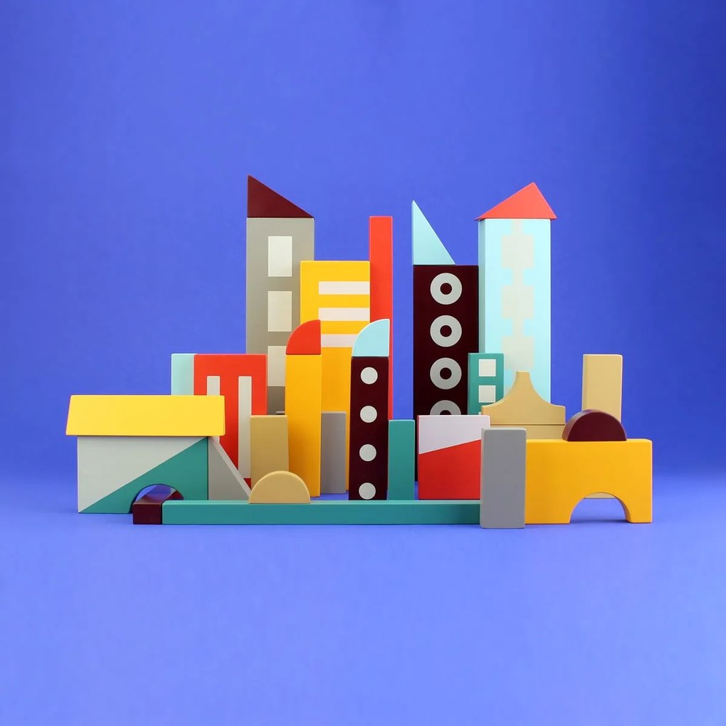 Houten Blokken Set 'Archiblocks' - Floris Hovers