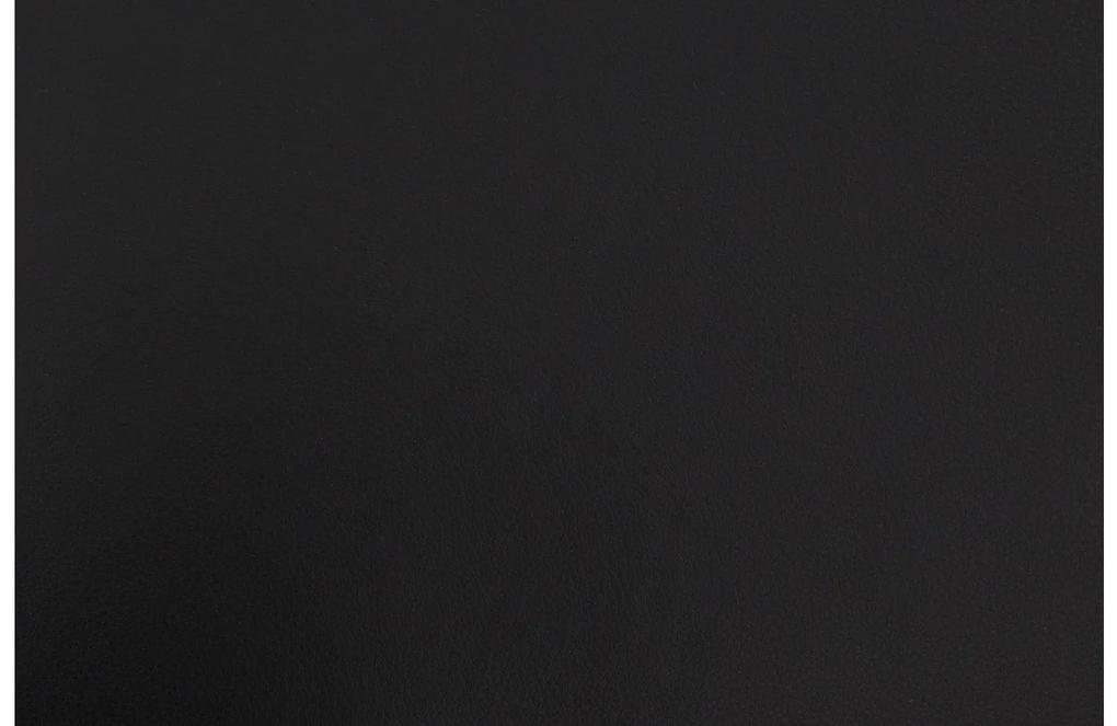 Goossens Zitmeubel Key West zwart, leer, 3-zits, modern design met ligelement rechts