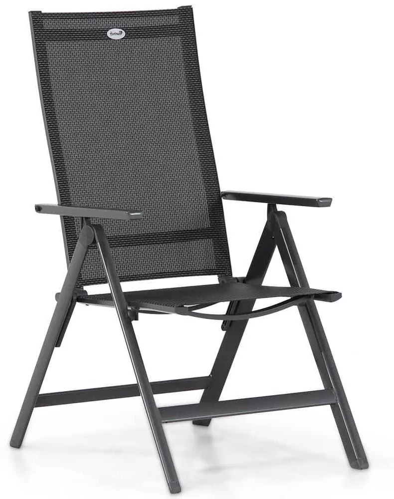 Tuinset 4 personen 180 cm Aluminium/textileen Grijs Hartman Aruba/Pallazo