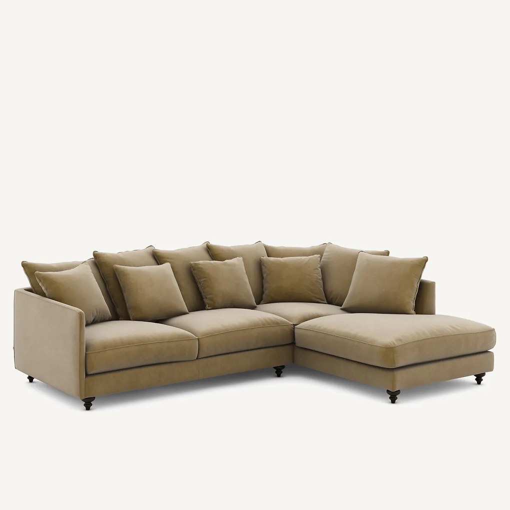 Fluwelen hoekslaapbank, Lazare