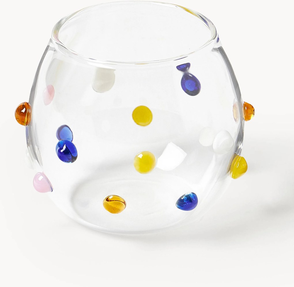 Kleine mondgeblazen borosilicaatglazen Perli, 4-delig