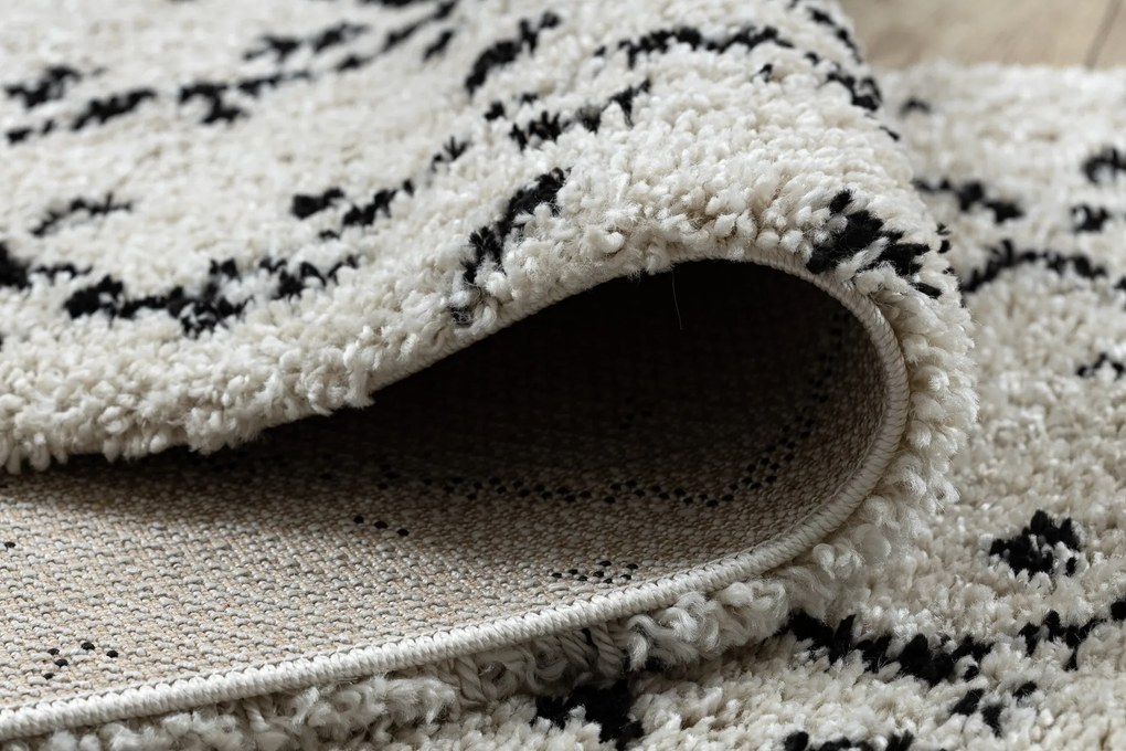 Tapijt, Vloerbekleding BERBER TETUAN B751 zigzag , crème - voor keuken, naar de gang