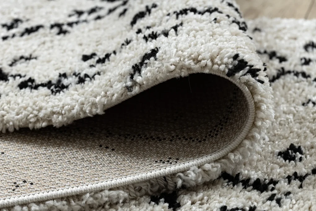 Tapijt, Vloerbekleding BERBER TETUAN B751 zigzag , crème - voor keuken, naar de gang