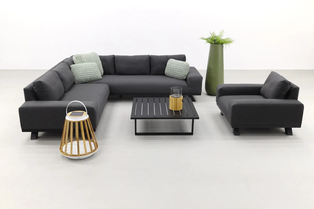 Barcelona/Cuba Sunbrella loungeset - Sooty - 4-delig - incl. loungestoel OP=OP