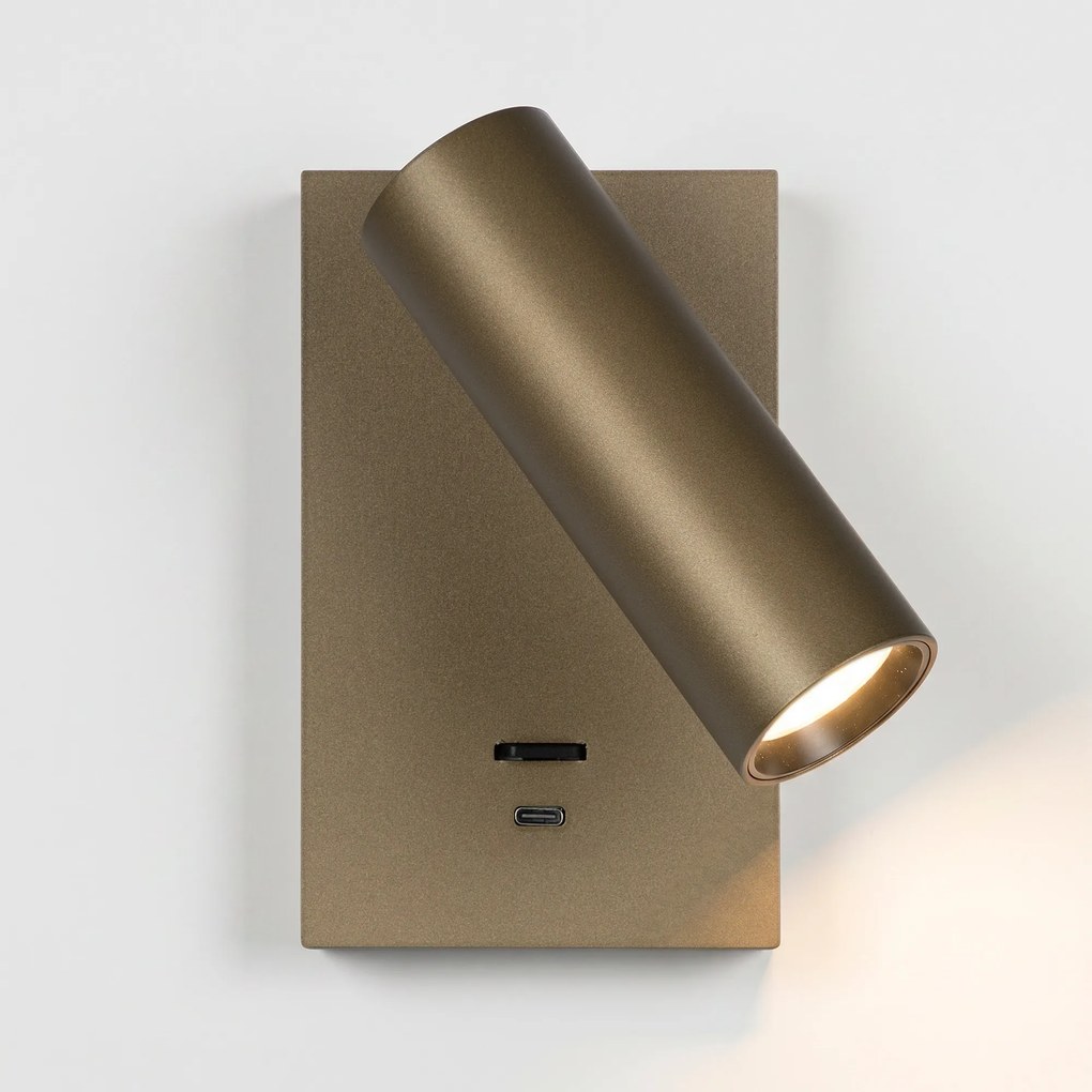 Elias Bedlamp Brons Met Schakelaar En USB-C