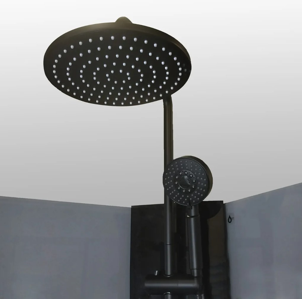 Kerra Wega complete douchecabine met massagejets zwart