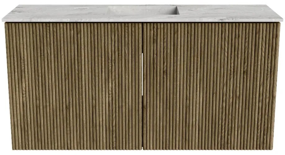Mondiaz Joya DLux 80cm toiletmeubel dusk met wastafel faye midden zonder kraangat glace
