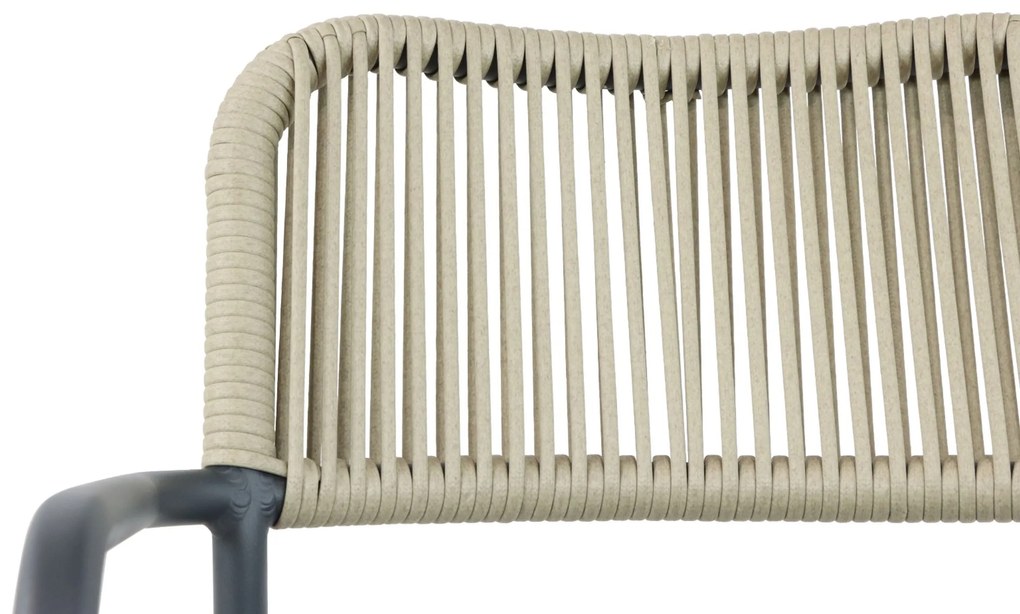 Tuinstoel stapelbaar Aluminium/rope Taupe-naturel-bruin Coco Penya