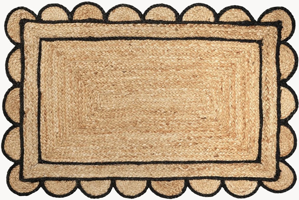 Juten deurmat Scallop