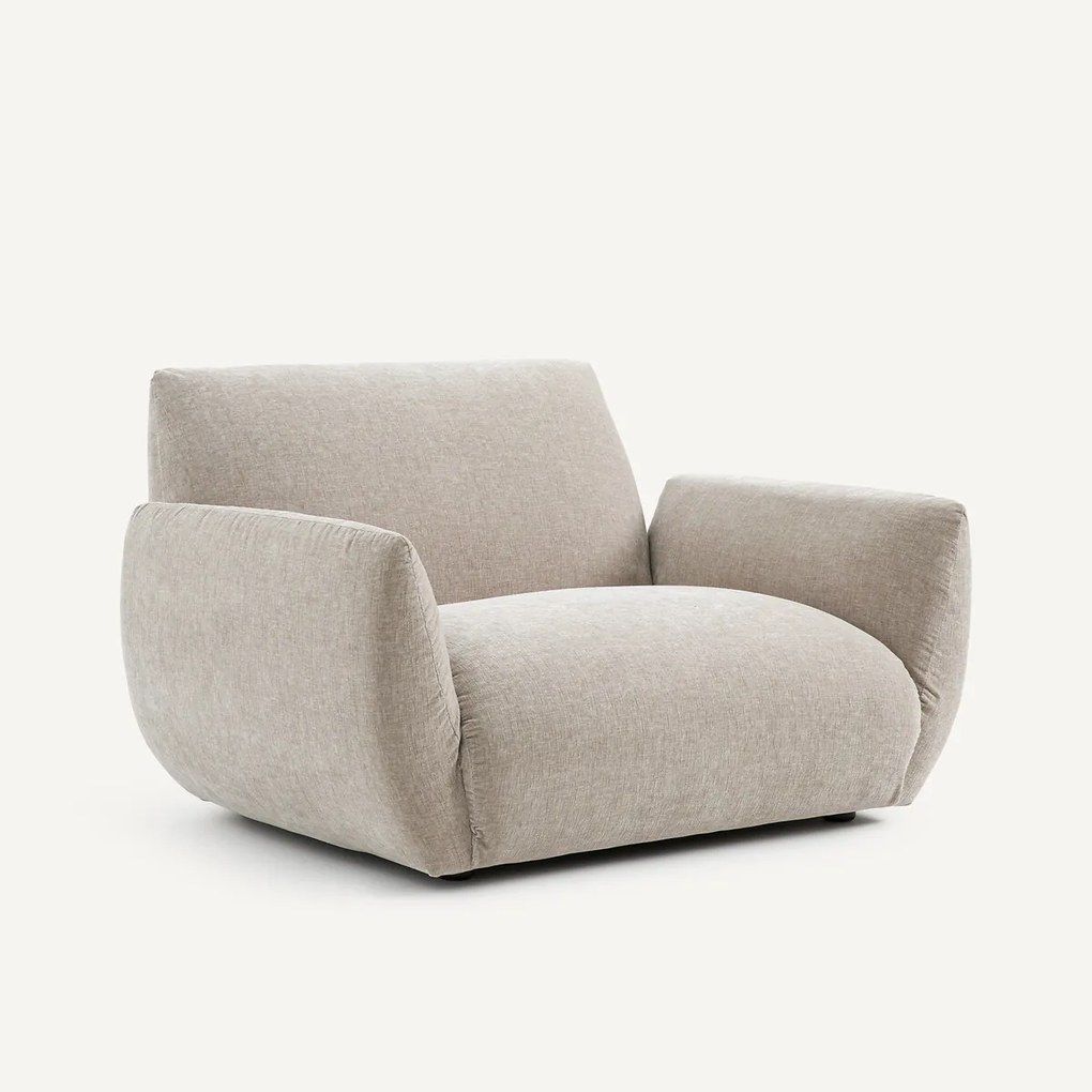 Fluwelen chenille fauteuil, Spogano