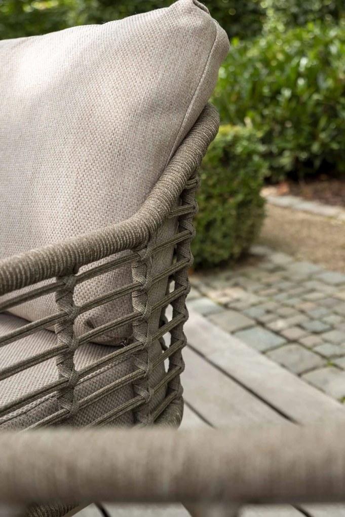 Taste by 4 Seasons Puglia lage tuinset latte met Nevada tafel met keramisch blad 250 cm  Tuinset    taupe weerbestendig