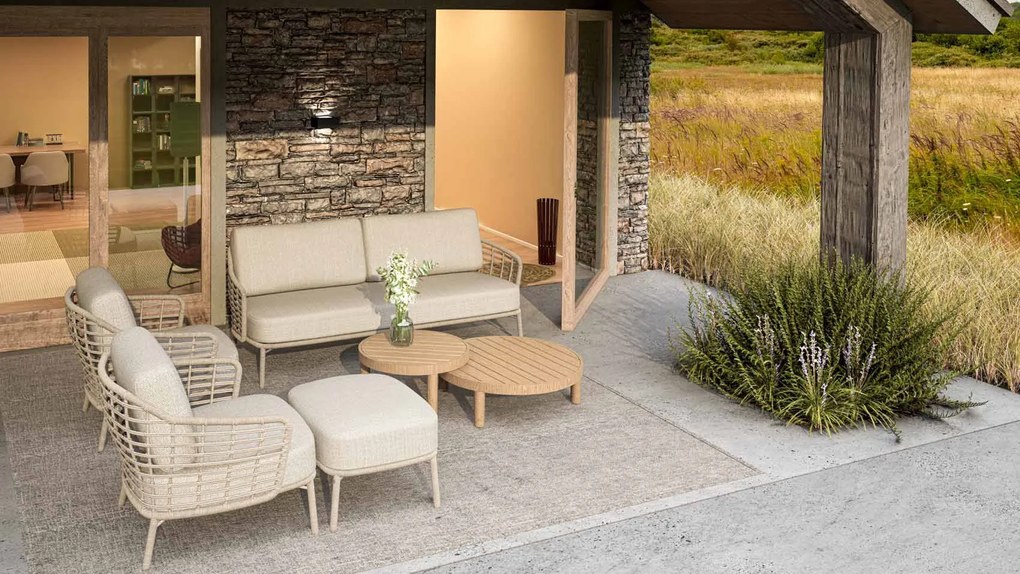 4 Seasons Outdoor Como loungeset harvest Loungeset    weerbestendig