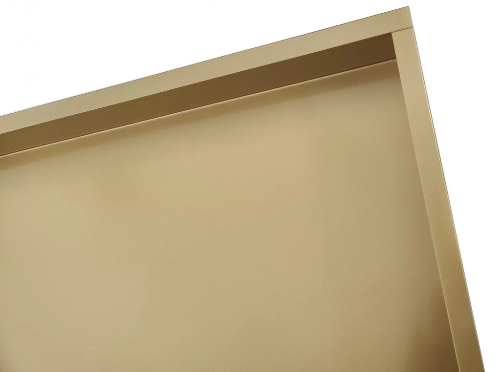 Mueller inbouw nis 30x30x10cm RVS goud