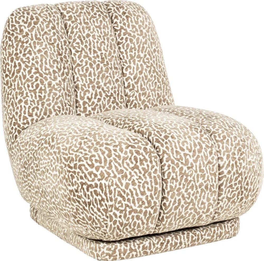 Panterprint Fauteuil Bruin