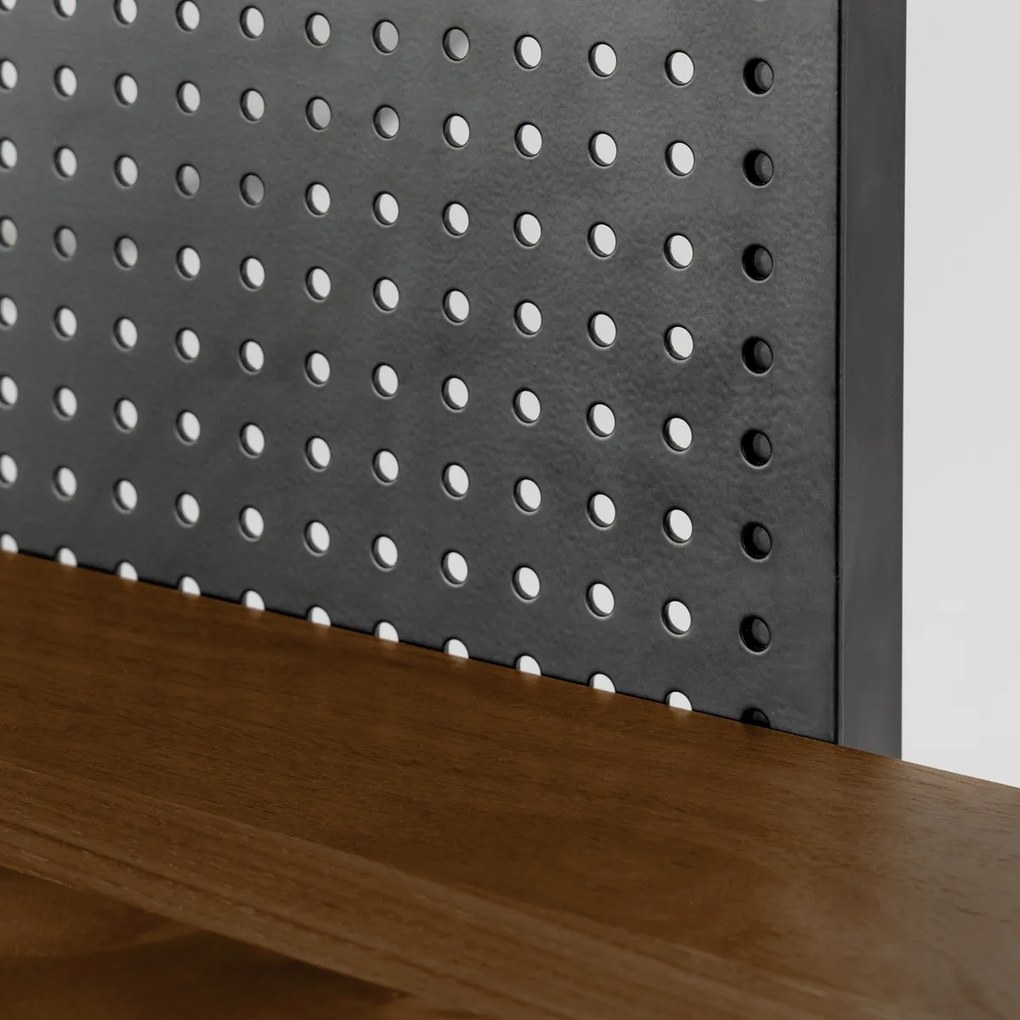Kave Home Nadyria Open Kast Modern Retro Walnoot - 100x41x180cm.