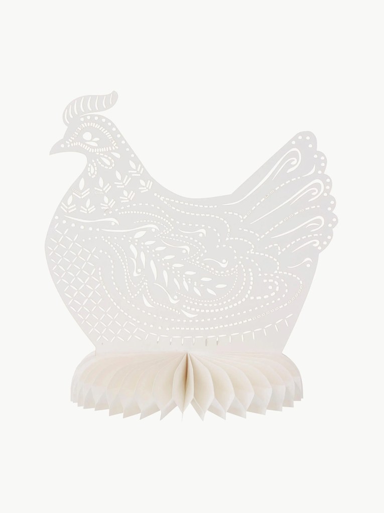 Handgemaakte paasdecoratie kip Honeycomb