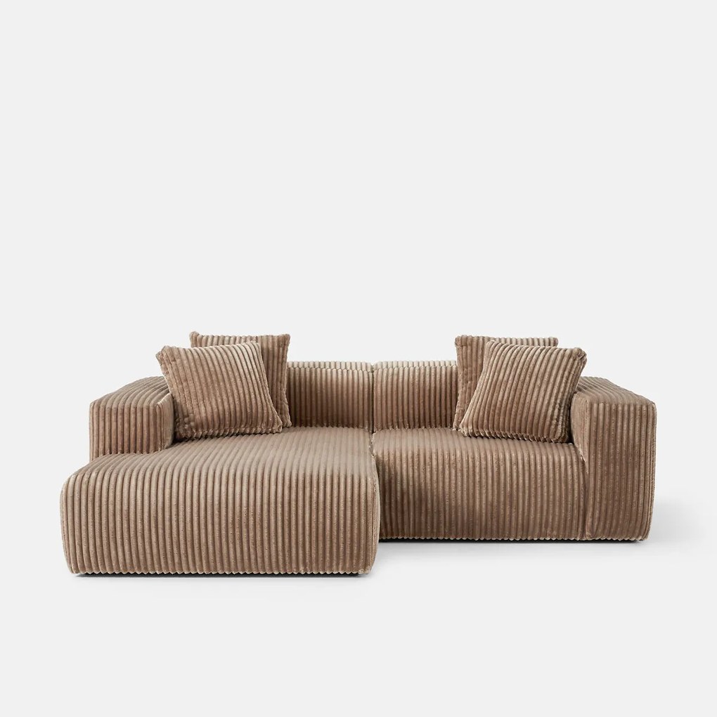 XL corduroy hoekbank links, LIORA