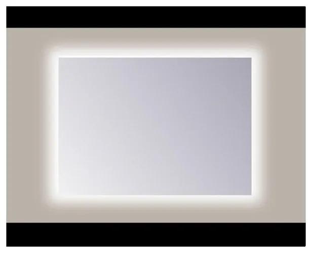 Sanicare Q-mirrors spiegel zonder omlijsting / PP geslepen 100 cm rondom Ambiance warm white leds LWA.60100