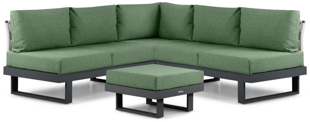 Hoek loungeset 5 personen Aluminium Grijs  Lifestyle Garden Furniture Lorenzo