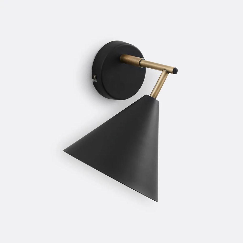 Richtbare wandlamp in smeedijzer, Hiba