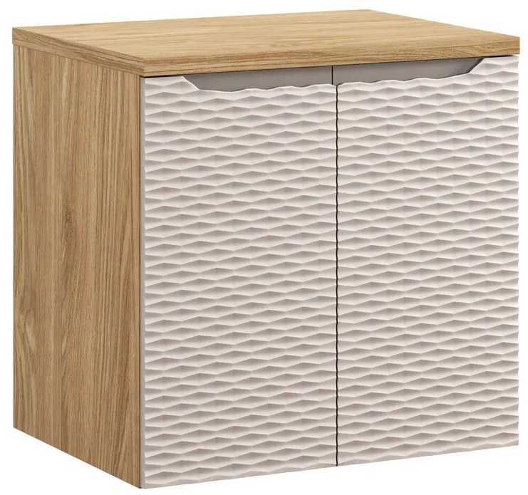 Comad Ocean Beige badmeubel 60cm met 2 deuren en wastafelblad