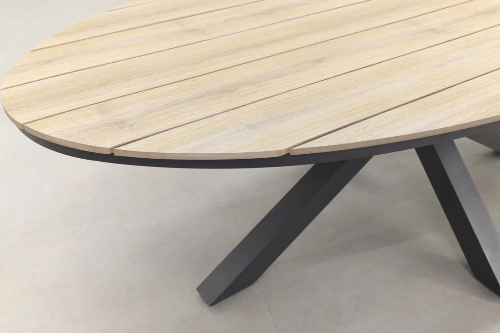 Hartman Milaan/GI Edison 220x115 cm. - ovale tuinset - verstelbaar