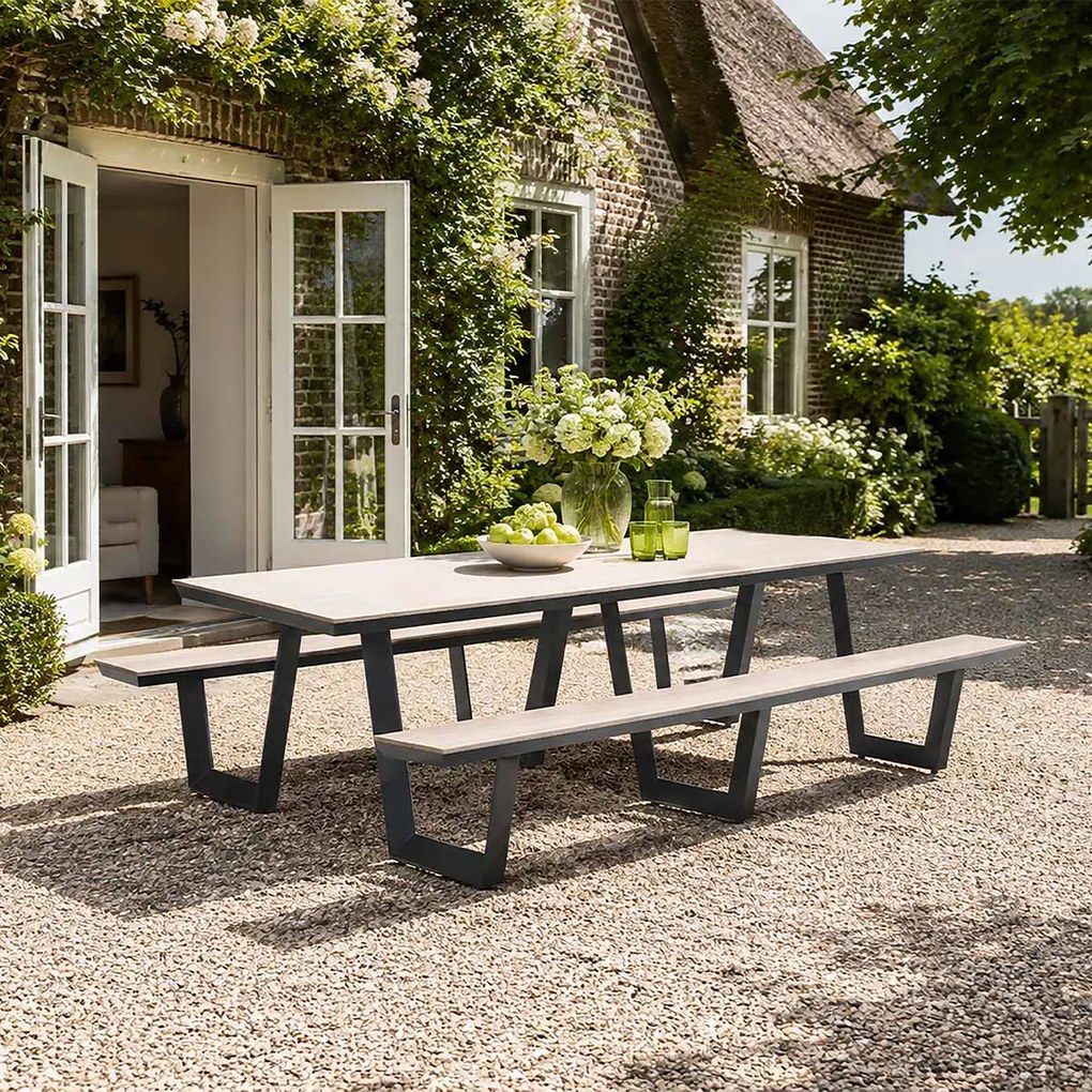 Garden Impressions Sarria picknick set 280 x 178 - donker grijs