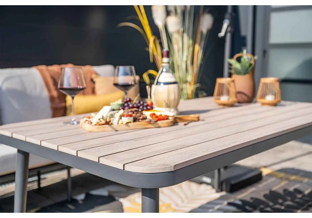Garden Impressions Kalibo lounge dining set 4-delig - donker grijs