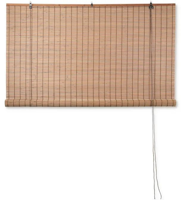 Bamboe rolgordijn - lichtbruin - 150x180 cm