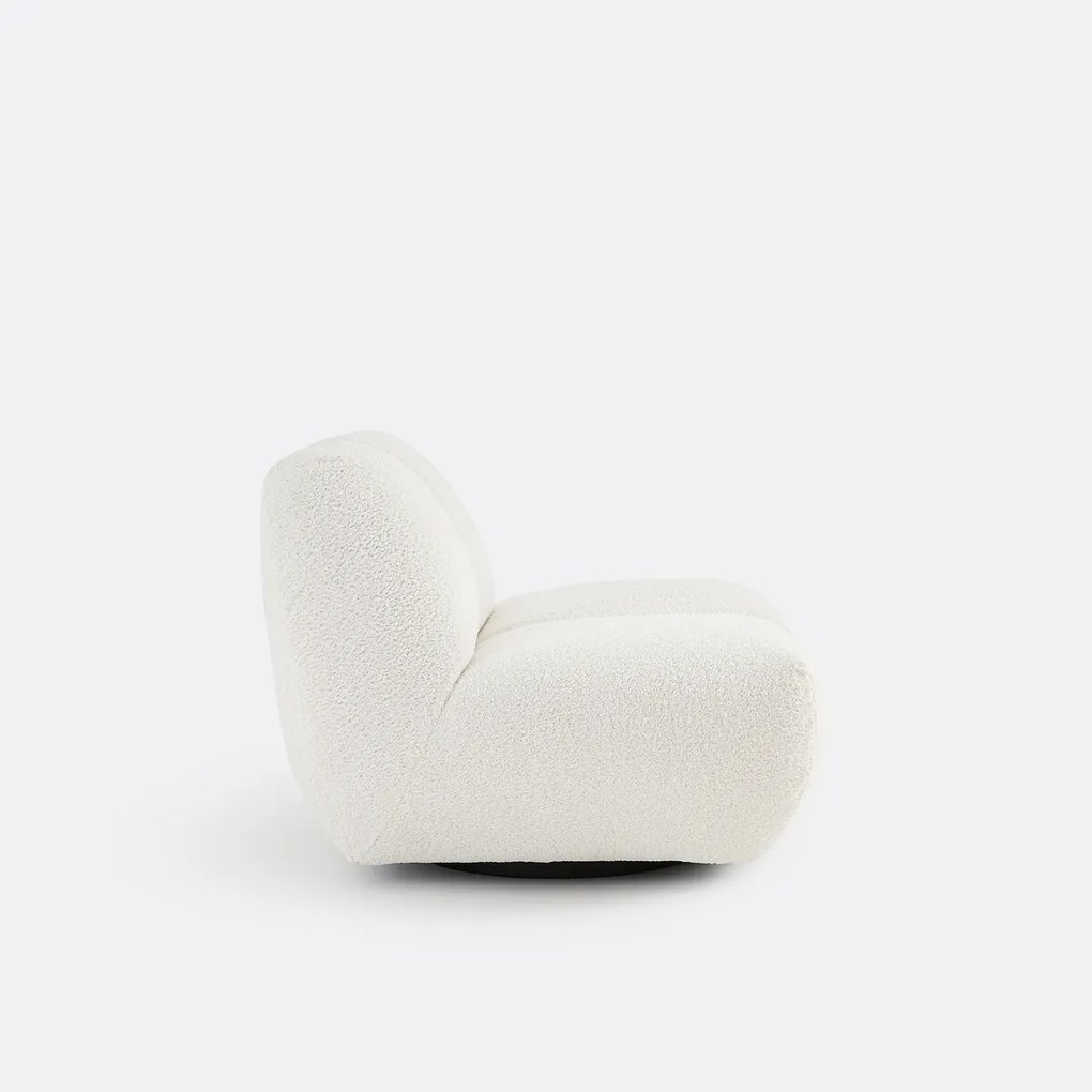 Draaifauteuil, dikke badstof, Nuria