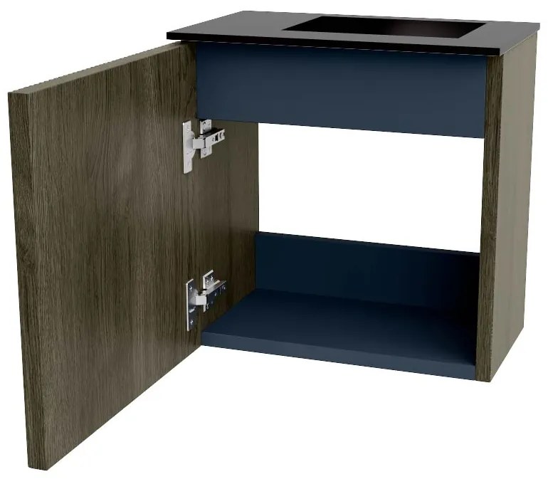 Mondiaz Joya 40cm toiletmeubel shadow met wastafel faye rechts zonder kraangat urban