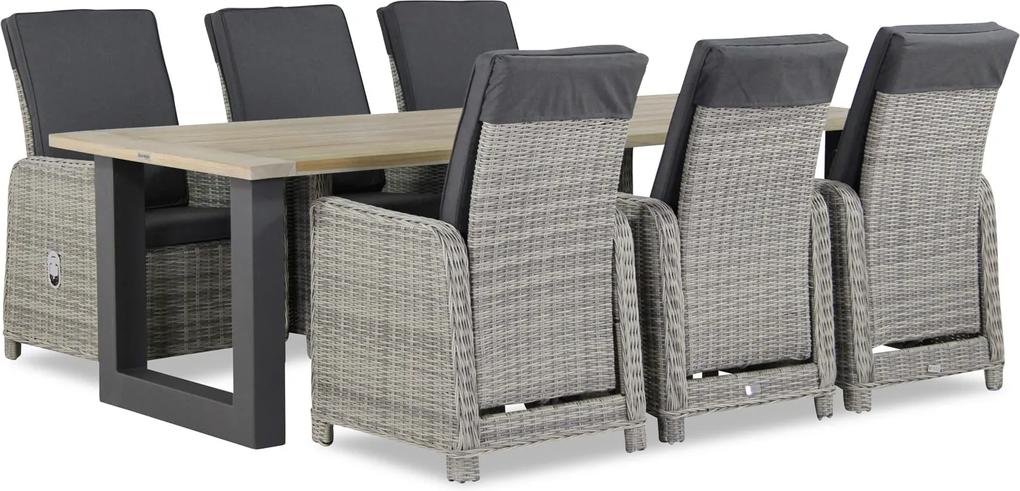 Garden Collections Bello/Cardiff U-Factor 240 cm dining tuinset 7-delig