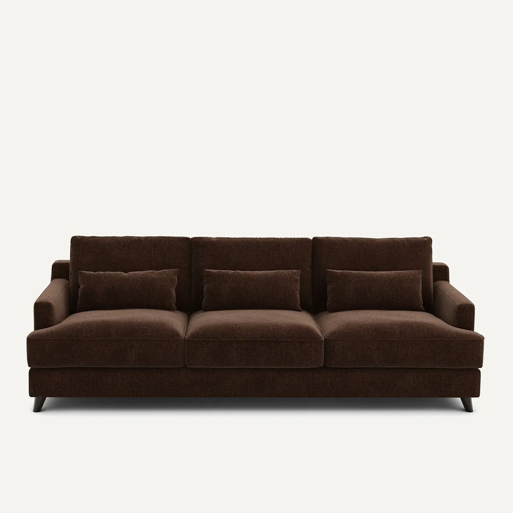 Sofa 3- of 4-zits, chenille fluweel, Alwine