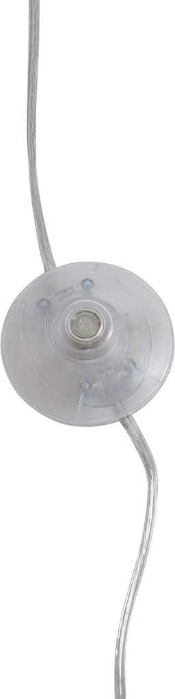 Moderne booglamp chroom met witte kap - Arc Basic