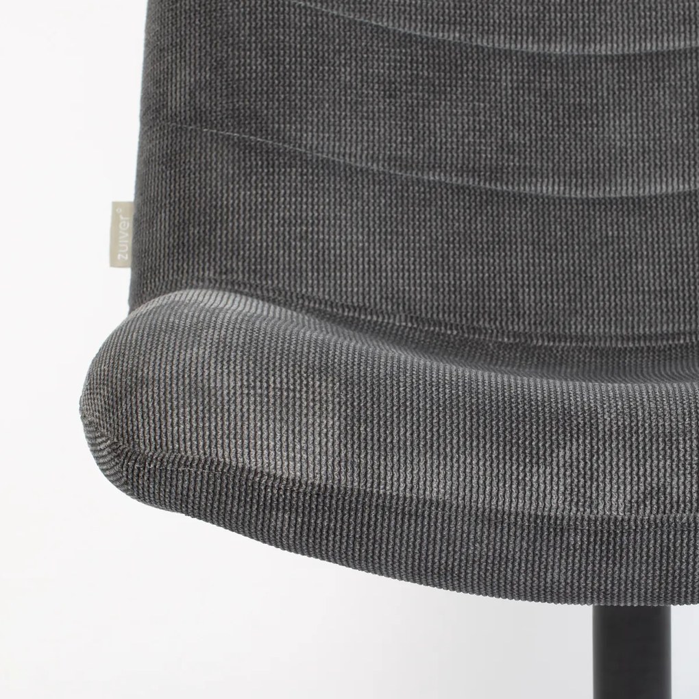 Zuiver Bubba Donkegrijze Draaifauteuil Retro