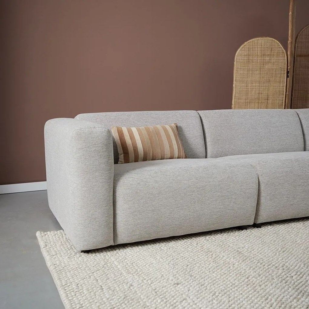 Hoekbank Met Chaise Longue Rechts Grijsmix