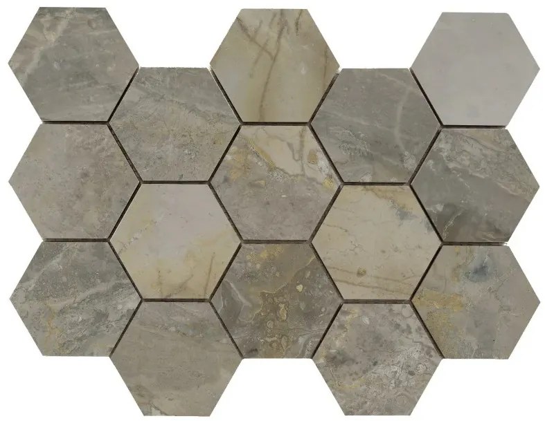 Jabo Luxury Nature hexagon mozaïek 33x23cm